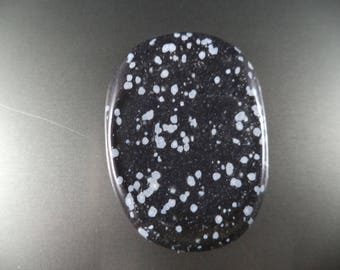 Snowflake Obsidian Gratitude Stone. Each time you rub it, think of 3 things that you are thankful for.