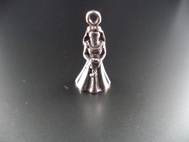 STERLING SILVER Brides Charm for Charm Bracelet image 1