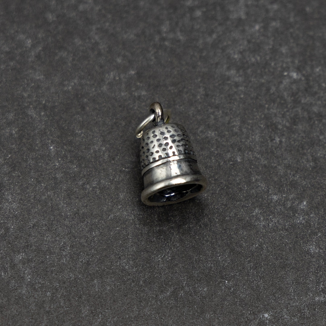 Thimble Charm 3-D Sterling Silver Thimble Charm 3-D Sterling Silver