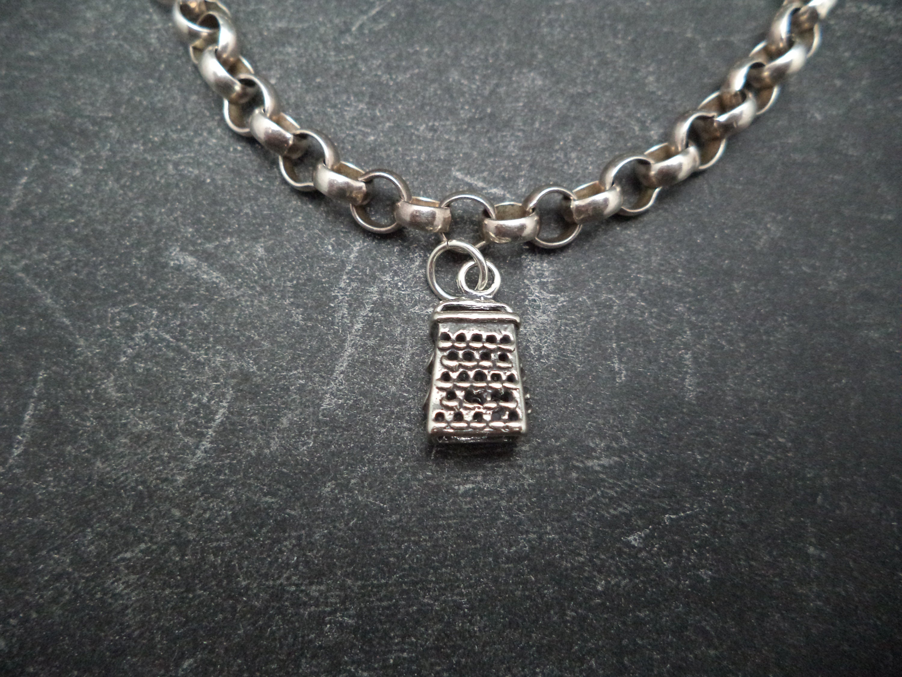 Ciondolo Skateboard In Argento Sterling 925 - Con Motivo Floreale E Zirconi, Per Bracciali E Collane - Foto 3