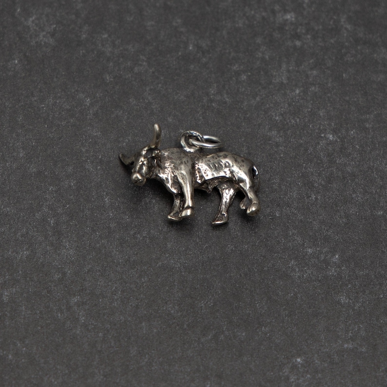 Puede incluir: Encanto de plata en forma de toro. El encanto tiene un dise&ntilde;o detallado y es perfecto para agregar a una pulsera o collar.