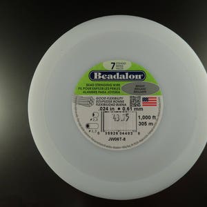 Beadalon 7 Strand Bead Stringing Wire .024 inch x 1000 Feet