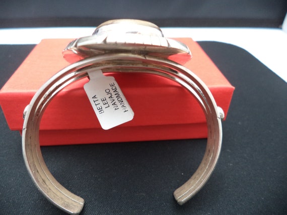 Handmade Sterling Silver Bracelet with Unique Bou… - image 4