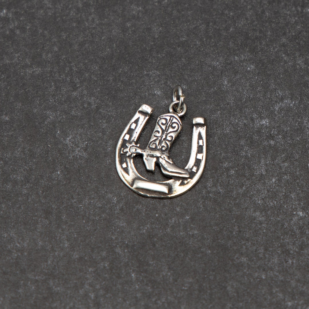 Pendentif Médaillon Martingale Pour Harnais De Cheval, Fer à Cheval Porte-bonheur - Occasion