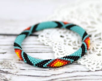Turquoise bracelet everyday bracelet ethnic jewelry tribal bracelet friendship bracelet beaded bracelet for women bracelet gift for wife