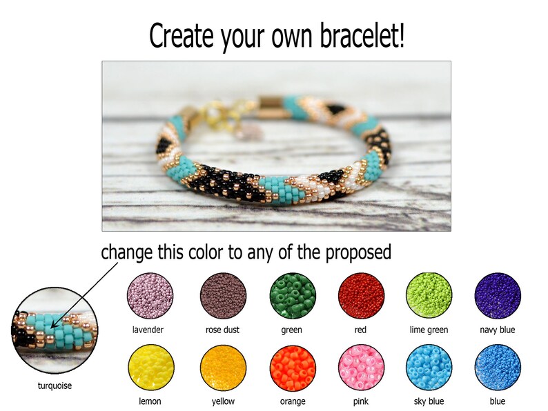 Best Friend Bracelet Womens Friendship Bracelet Crochet Bead Etsy