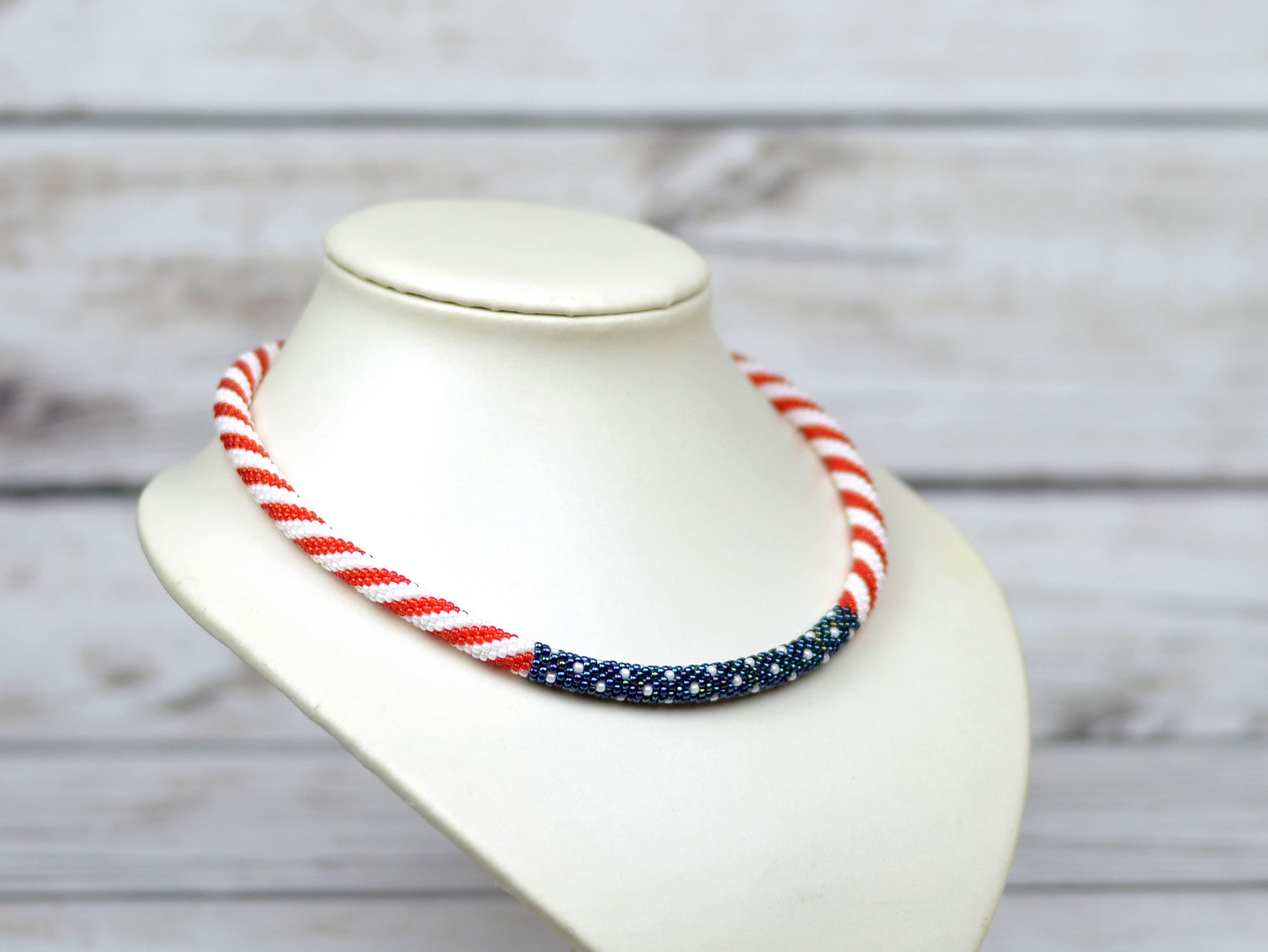 4th July jewelry usa necklace unisex jewelry american flag Etsy