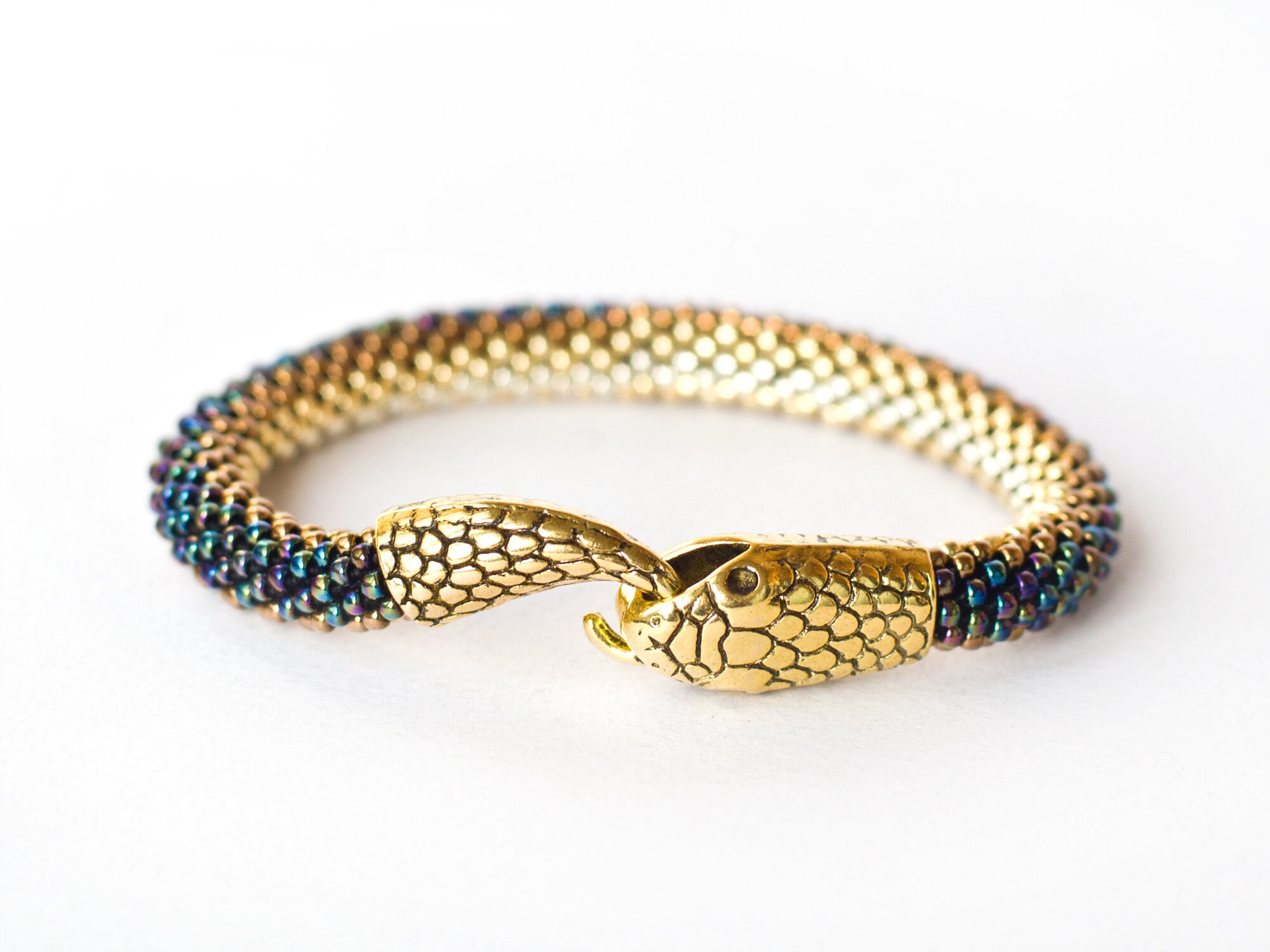 Ouroboros bracelet Serpent bracelet Serpent bijoux Totem Etsy