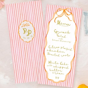 Menu Template | Look of Custom | Bright Colorful Watercolor | Belle + Beau
