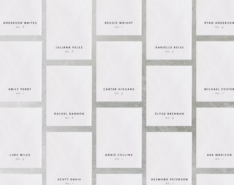 INSTANT | Escort Cards | Blank Canvas | Editable | DIY | Instant Download