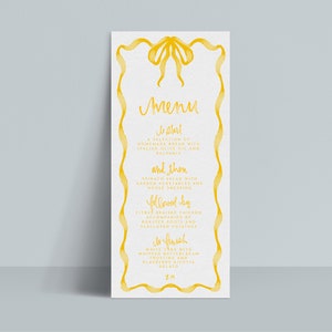 SOFORTIG | Menü | Look der individuell | Aquarell | Bogen | Bearbeitbar | Personalisierbar