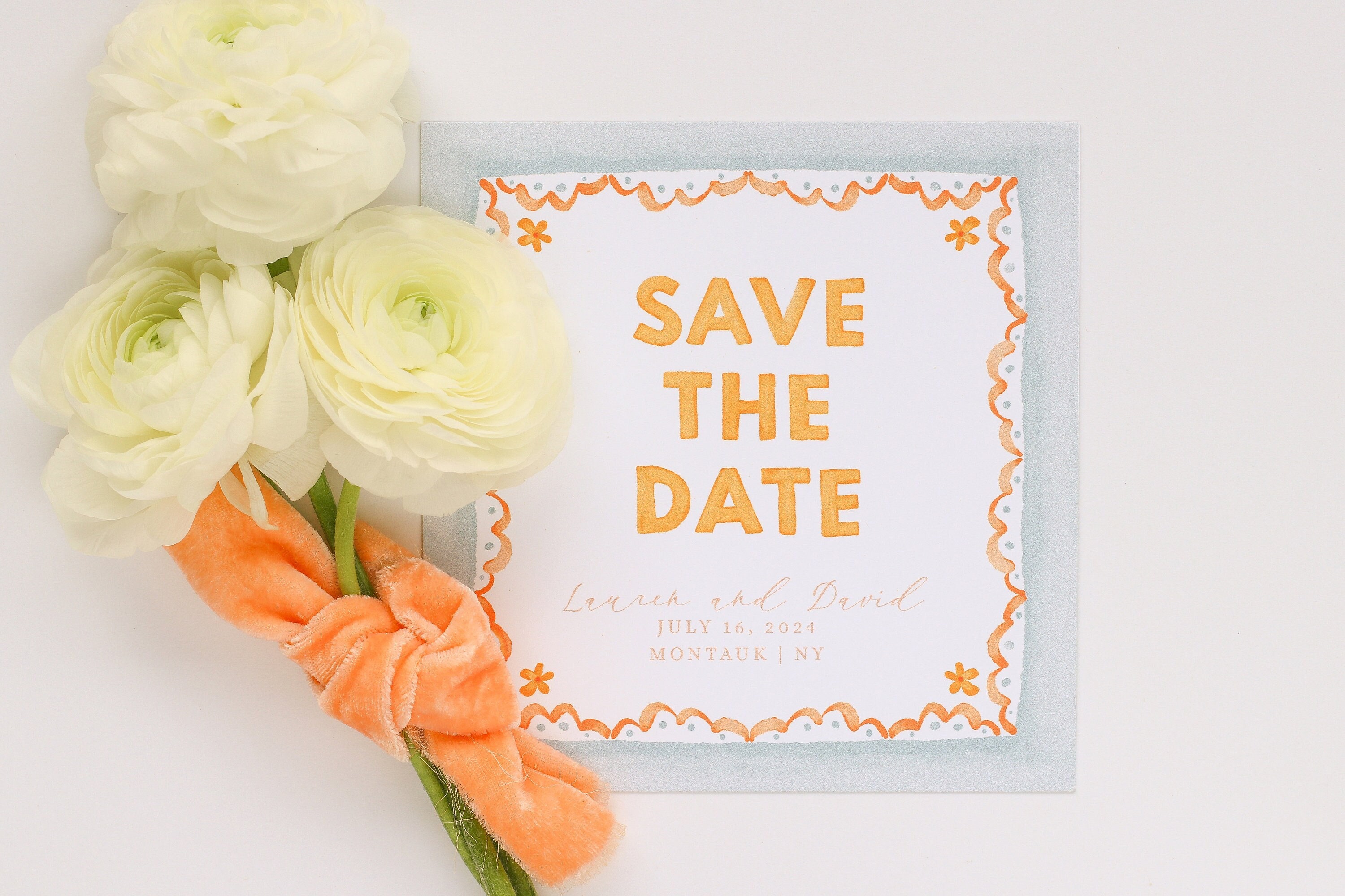 Modern Save the Dates for Wedding, Vellum Wedding Save the Date