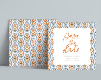 INSTANT | Save the Date | Look of Custom | Madison + Jacob | Editable | Instant Download | Printable