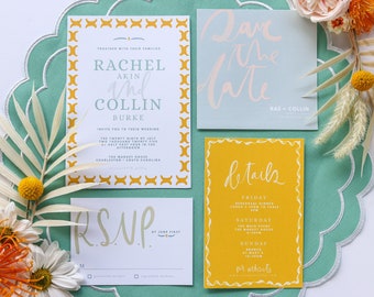 INSTANT | Invitation Suite | Look of Custom | Elisa + Marcus | Editable | Customizable