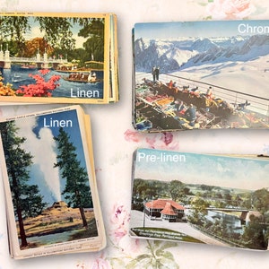 Vintage Postcard Sets Travel Postcards Blank Old Used Post Cards Unused Vintage Home Decor Bulk Postcrossing International Antique Retro Art