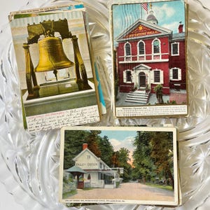 Juego de postales de regalo de Pensilvania, Filadelfia, Hazleton, recuerdo de viaje vintage, regalo del Día del Padre para el abuelo, tío, aficionado a la historia, regalo estadounidense