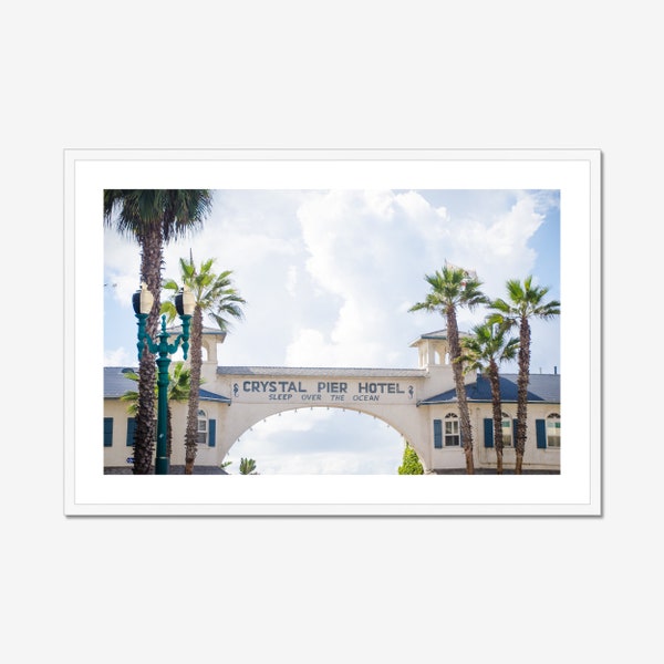 Pacific Beach Print San Diego Wall Art Crystal Pier Decor San Diego Photography PB Vintage San Diego Sign Palm Tree Beachy Photo Print