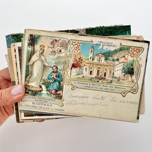 Presente religioso vintage 10 cartões postais de igreja Cartões postais fotográficos vintage da Europa Fotos de arquitetura de igrejas europeias Colecionáveis vintage
