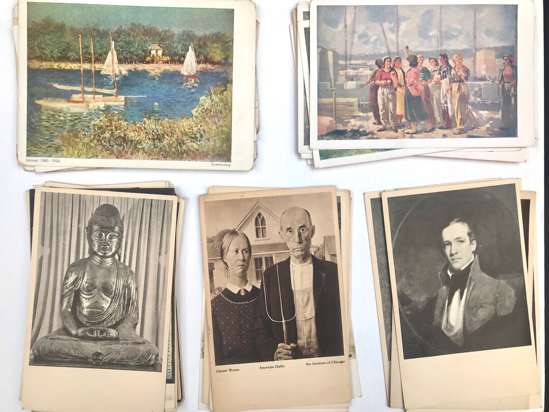 Museum & Art Postcards 10 Blank and Posted Vintage Lot Etsy