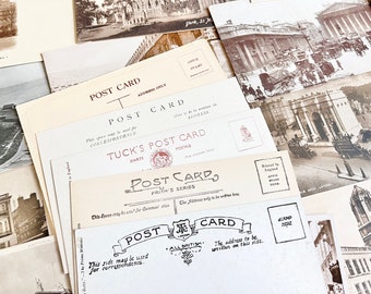 British Postcards From England Vintage London Postcards Oxford Cambridge Black & White Postcards Travel Theme Wedding RSVP Cards Set of 10