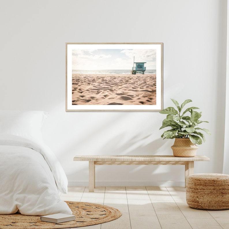Summer Print Framed Beach Decor Sand & Surf Photography
