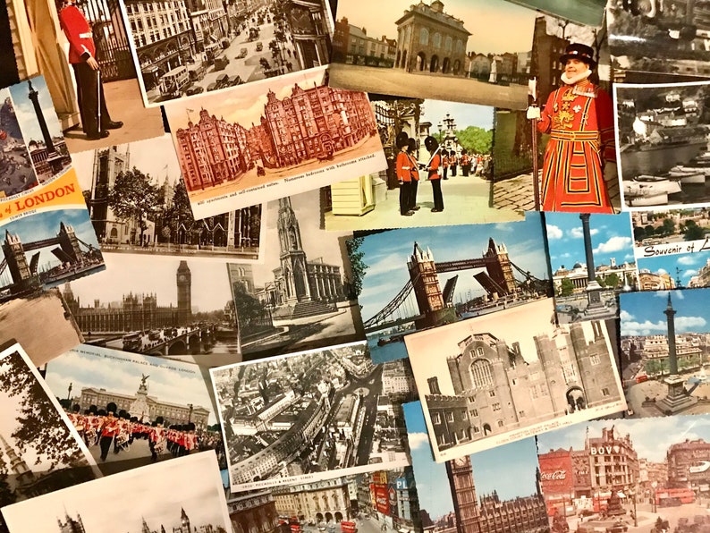 British Postcards 10 Unused or Posted Vintage Lot Variety Etsy