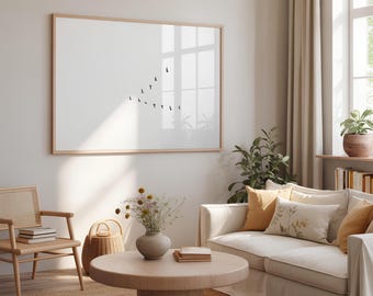White Wall Art Print Minimal Home Decor Japandi Minimalist Wall Decor Coastal Neutral Living Room Large Photography Framed Mailed Scandi Art