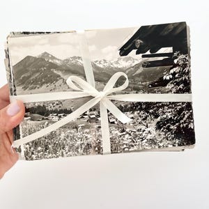 Österreich Postkarten Set Wien Salzburg Schwarzweiß Reisefotos Österreich Geschenk für Vintage Reiseliebhaber Alpen Postkarten Österreich Hochzeitsgeschenk