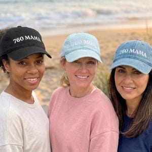 Mothers Day Gift for Mom Custom Area Code Hat Embroidered Denim Cap Matching Mom Group Gift Retro Baseball Hat Personalized Mama Gift