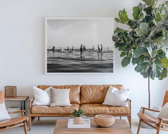 Above Couch Wall Art Family Room Decor Ideas Black and White Photography Oversized Statement Piece Framed Home Artwork Printed Ready to Hang
