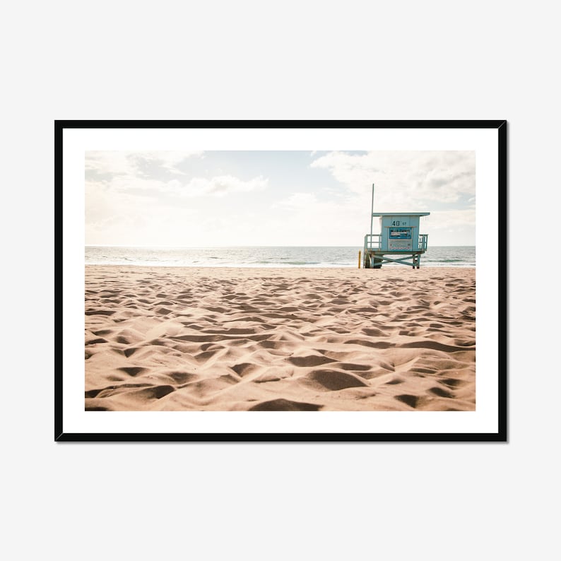Lifeguard Tower Beach Photo California Beach Art Summer Photography Wall Art