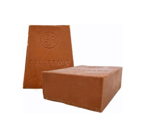Callebaut Finest Belgian Milk Chocolate Blocks - Approximately 1 pound per Block