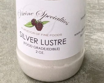 Silver/Pearl Edible Luster Dust 2 Oz.