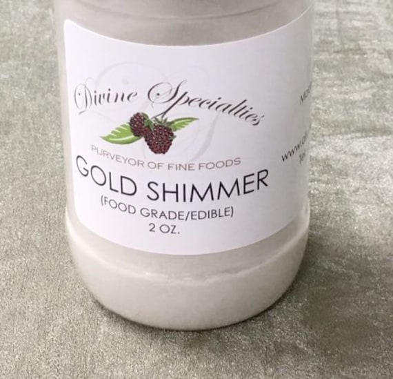 Gold Shimmer Edible Luster Dust 2 Oz.