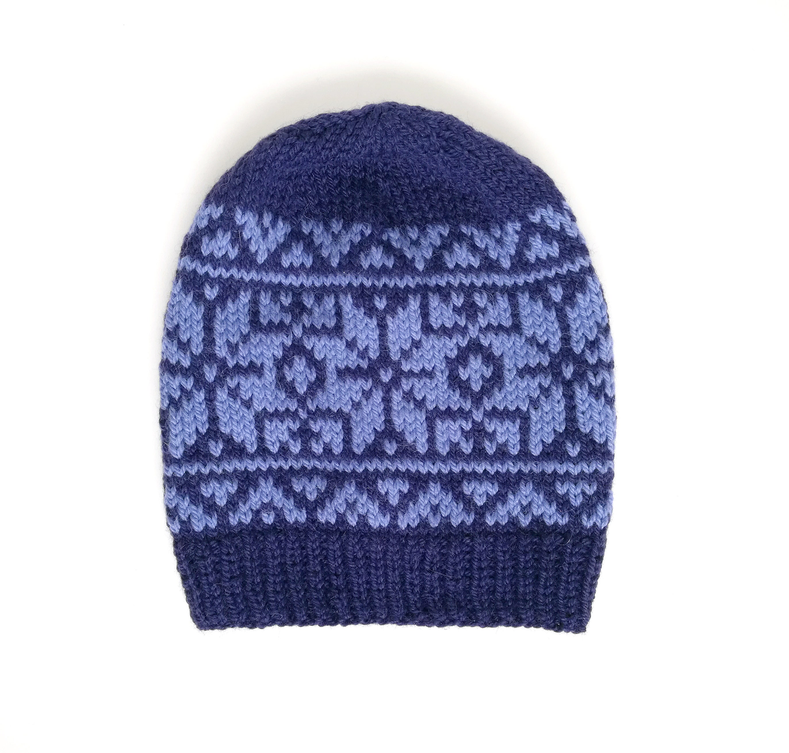 Fair Isle Hat Knitting Kit Nordic Rose DIY Craft Kit Etsy