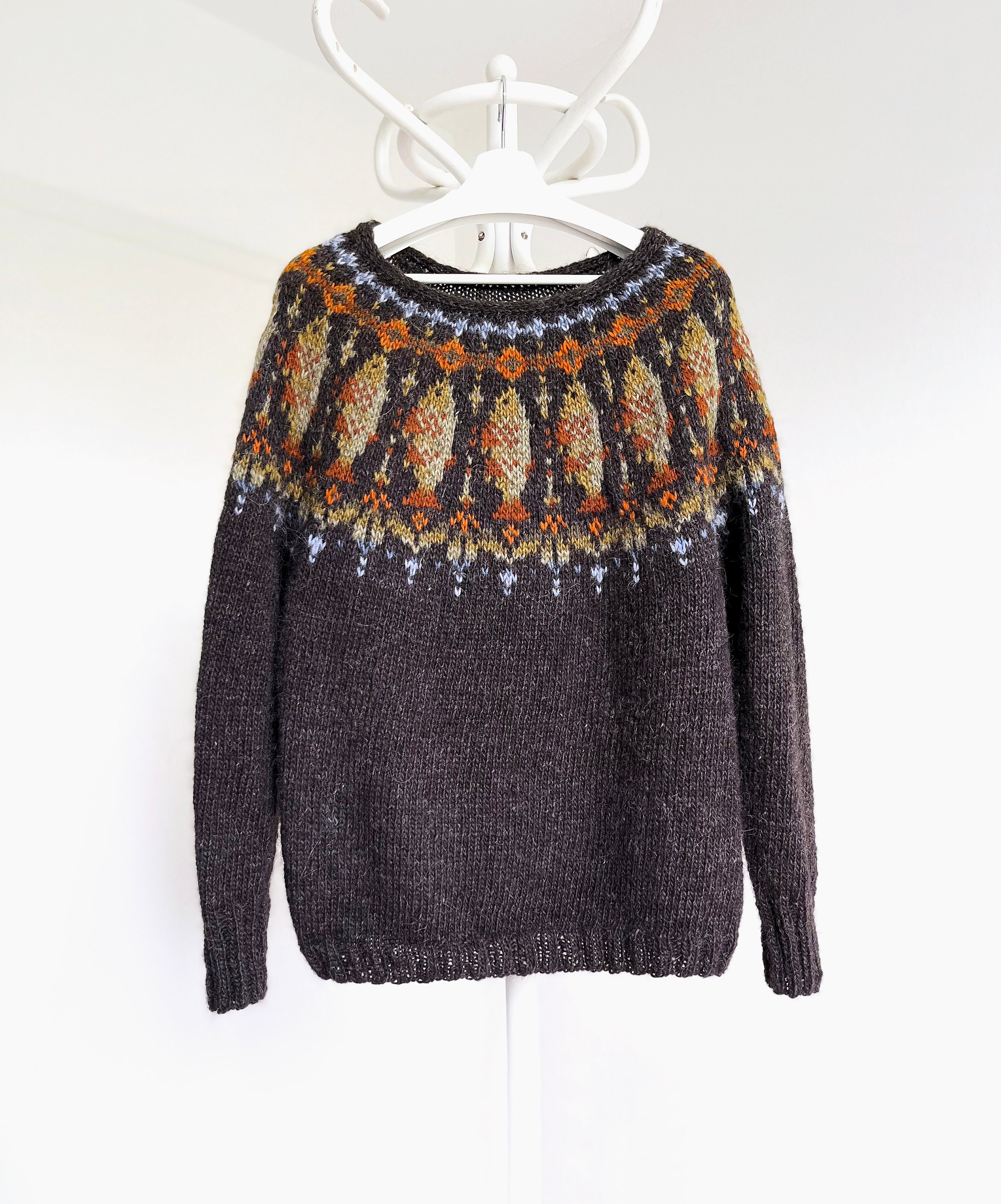 LOFOTEN Cod Fish Icelandic Lopapeysa Sweater Knitting LOFOTEN Cod Fish Icelandic Lopapeysa Sweater Knitting