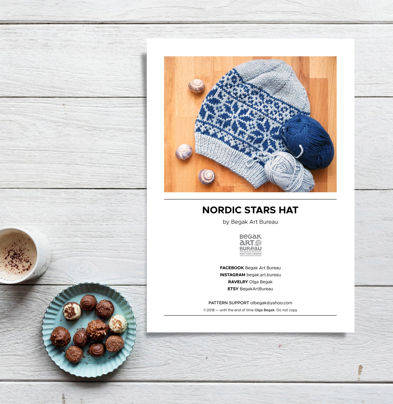 Fair Isle Hat Knitting Kit Nordic Hat Knitting Pattern Etsy UK