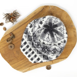 FJORD Fair Isle Knit Hat Pattern for DK Yarn, Unisex Adult Beanie Knitting PDF Pattern, Nordic Hat Pattern image 2