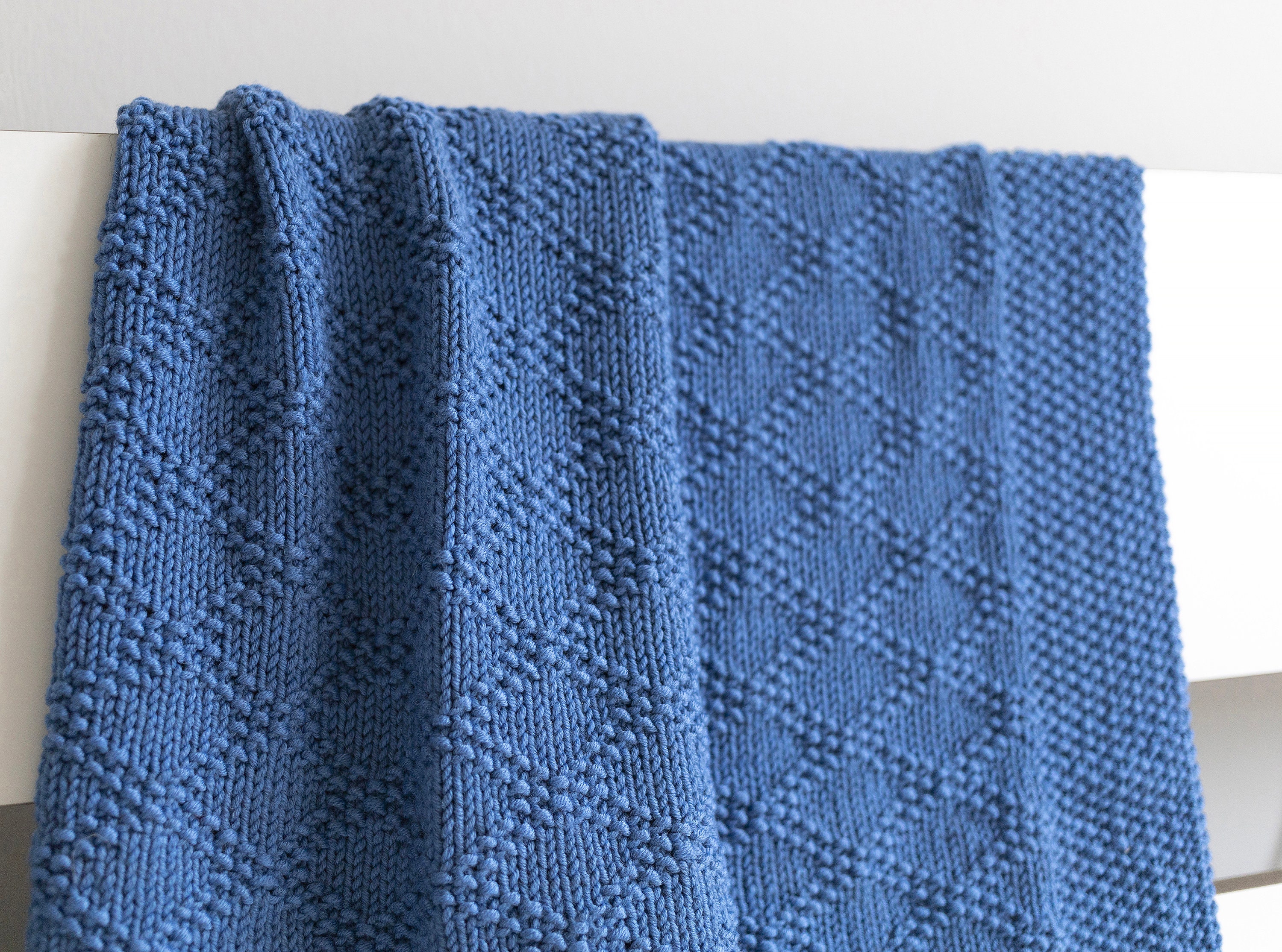 CHARLES Knit Baby Blanket Pattern Baby Afghan PDF Knitting | Etsy