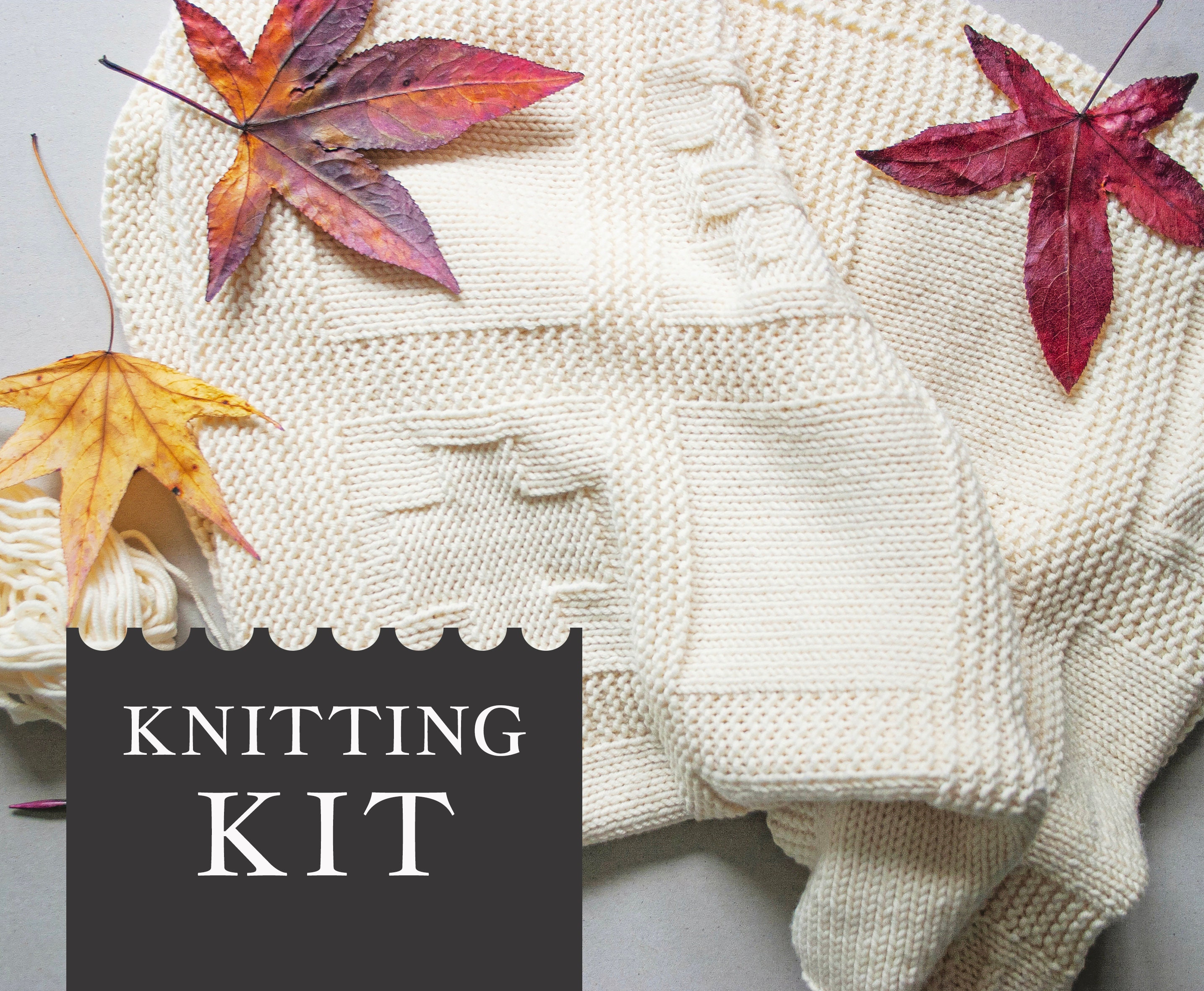 Baby Blanket Knitting Kit DIY Merino Wool Baby Blanket Knit Etsy