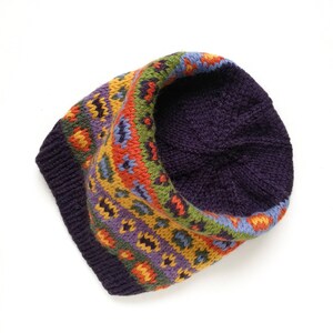 Fair Isle Hat Knitting PDF Pattern, Adult and Kid Hat Knit Pattern, Nordic Hat Pattern, Aran Yarn Beanie Pattern image 8