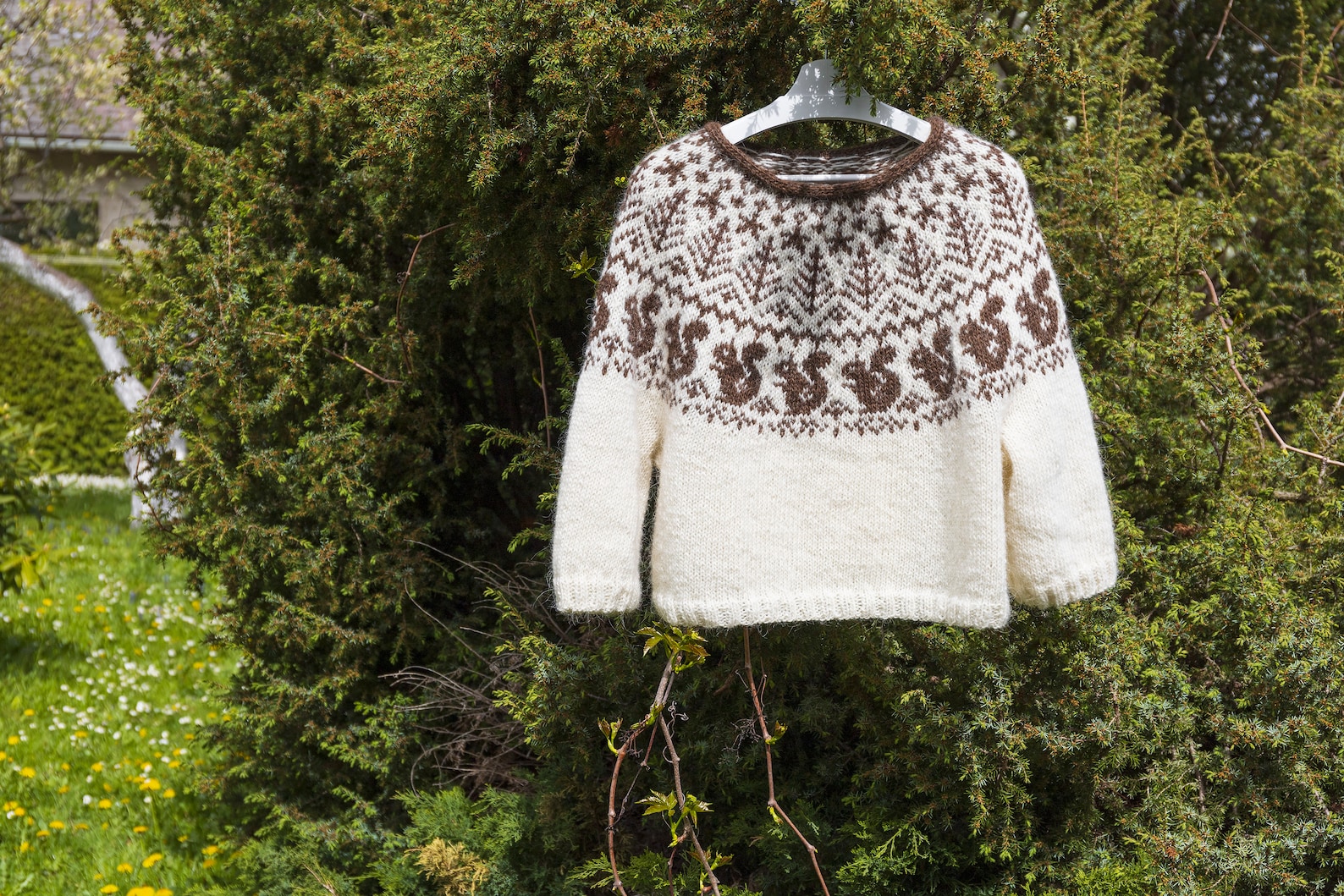Squirrel Icelandic Lopapeysa Sweater Knitting Pattern PDF — Nordic ...
