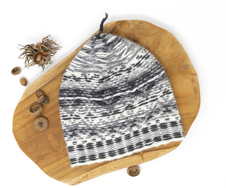 FJORD Fair Isle Knit Hat Pattern for DK Yarn, Unisex Adult Beanie Knitting PDF Pattern, Nordic Hat Pattern image 4