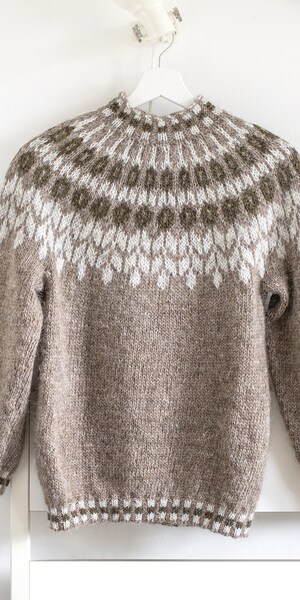 Pull Femme Oversize Islandais - Sweat-Shirt Large, Manches Longues | Style Décontracté Automne/Hiver, Personnalisé