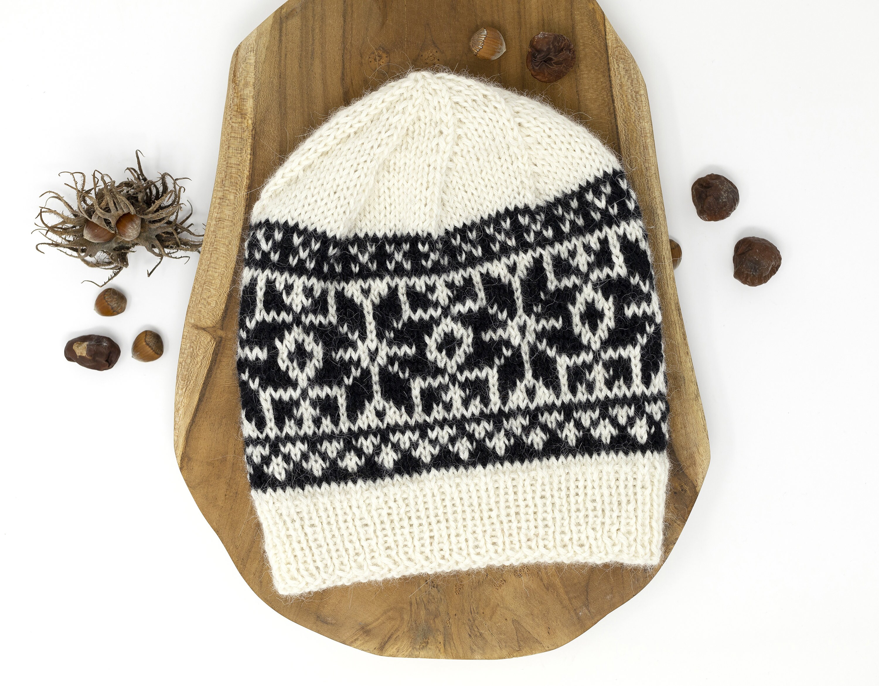 Fair Isle Hat Alpaca Wool Nordic 