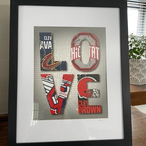 LOVE Cleveland Sports (framed)