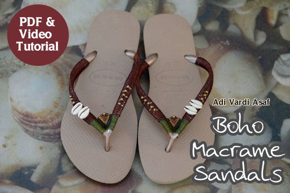 boho flip flops