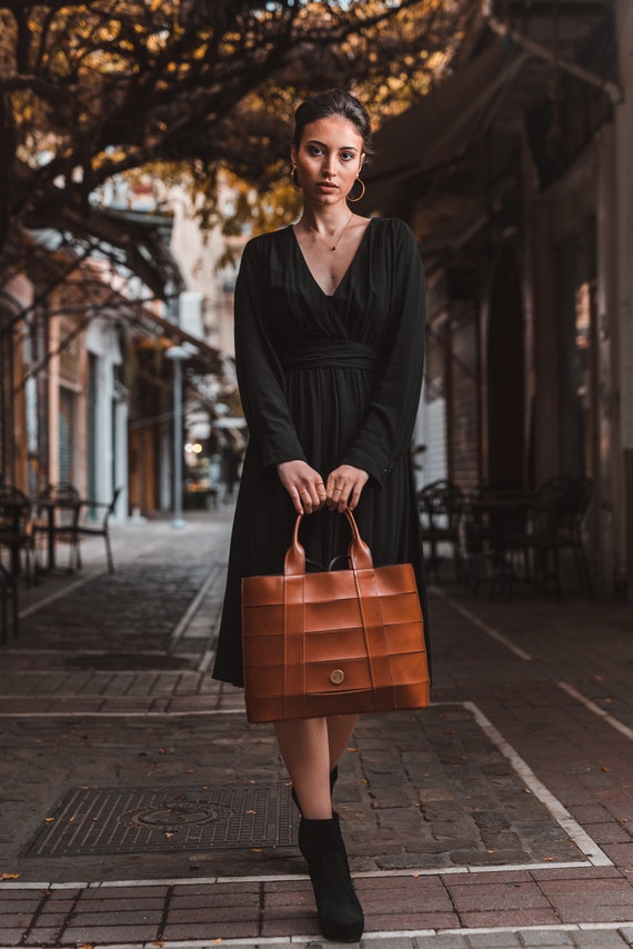 Tan Brown Handbag PU Leather Bag Statement Bag Gift for Her Birthday Gift Vegan Leather Bag Classic Style Bag Ladies Elegant Bag Etsy Canada