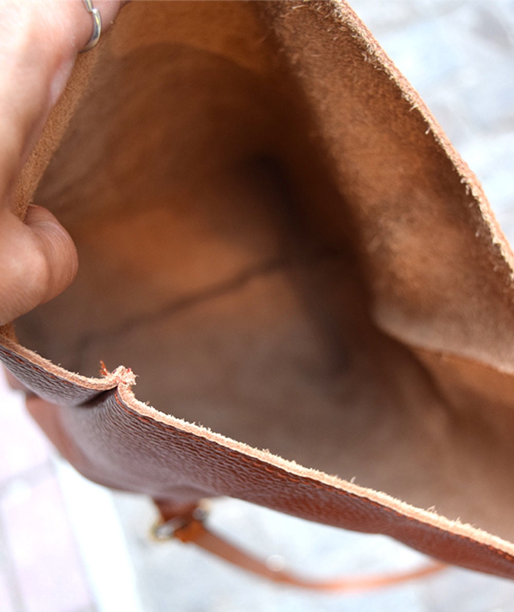 Leather Lunch Bag Leather Fold Clutch Leather Clutch Etsy