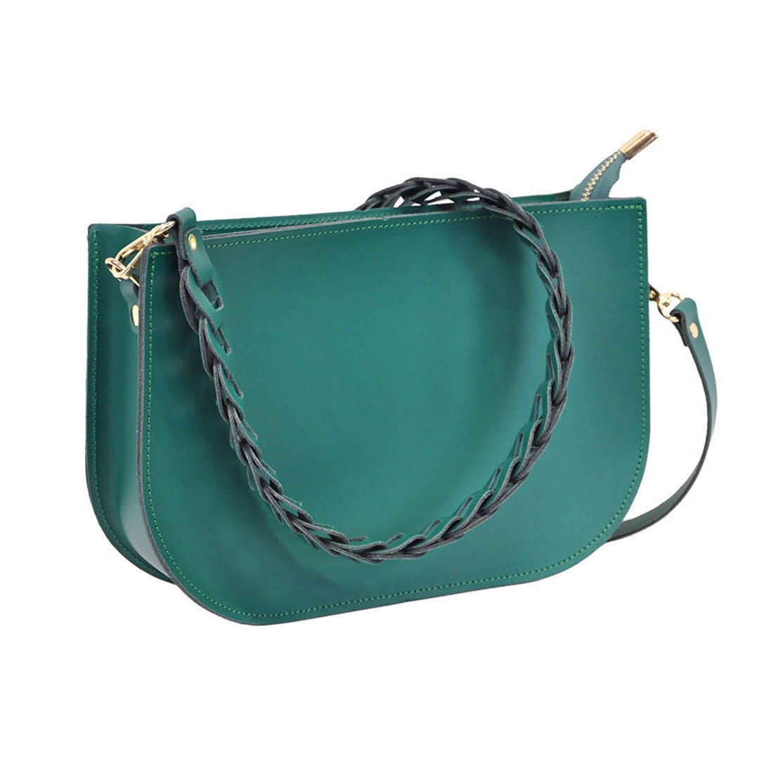 Green Genuine Leather Bag Women Leather Bag Small Leather - Etsy
